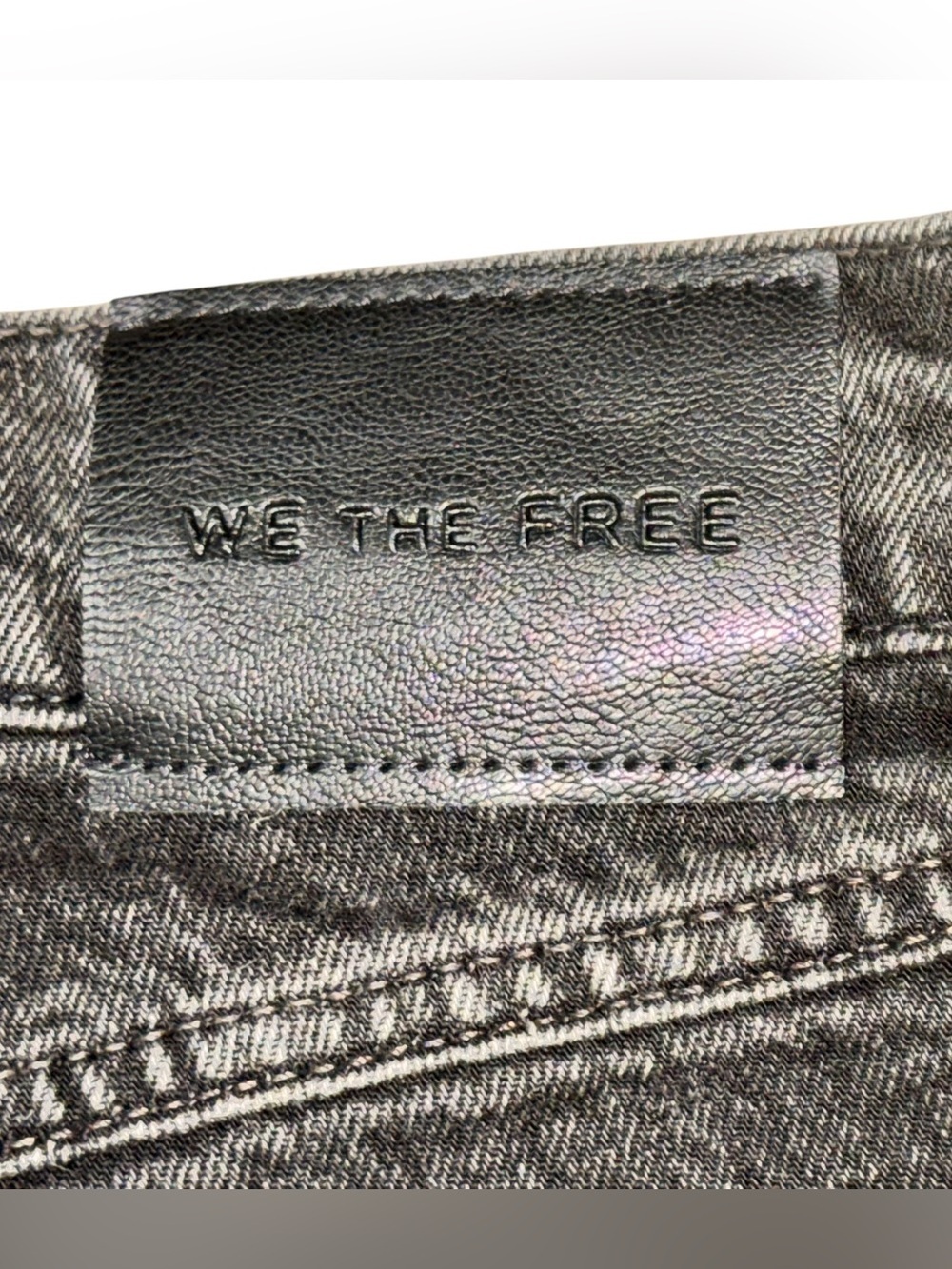 We The Free Washed Black Wide-Leg Flare Jeans, Size 29 - Picture 9 of 12